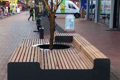 Straatmeubilair zorgt voor meer beleving bij winkelcentrum Brunssum