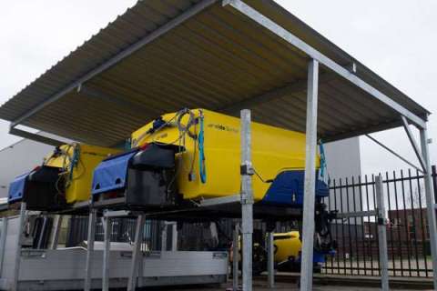 Materialenoverkappingen bij gemeentewerf Krimpenerwaard