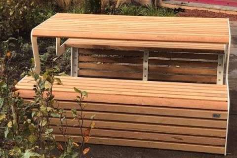 106418 straatmeubilair inrichting buitenruimte banken picknicksets