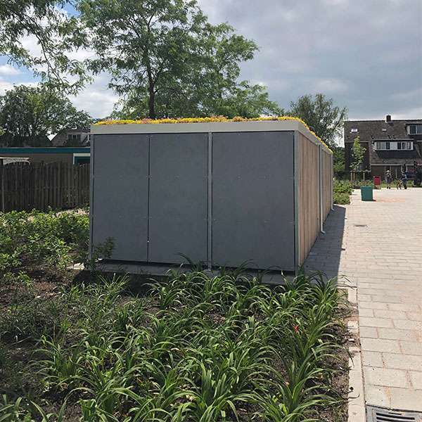 112822 fietsoverkapping berging schoolplein