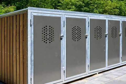 Fietskluizen bij Zwembad Sijsjesberg Huizen