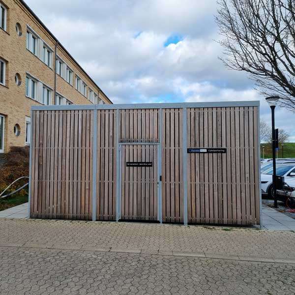 FalcoLok 600 fietsoverkapping voor etagerekken