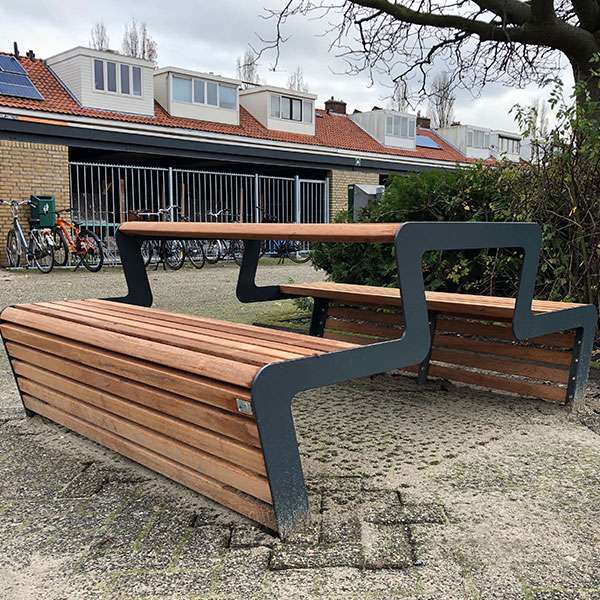 117842 straatmeubilair buitenbanken picknickset sofa tribune