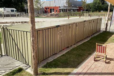 120203 fietsoverkapping fietsparkeren fietsaanleunbeugels berging