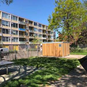 Projecten | Berging voor schoolplein | image #1 | 120232 schoolplein berging overkapping