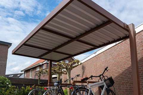 121893 fietsoverkapping fietsaanleunbeugels fietsparkeren