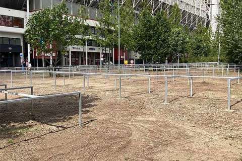 128653 FalcoGrid fietsparkeren fietsafscheiding