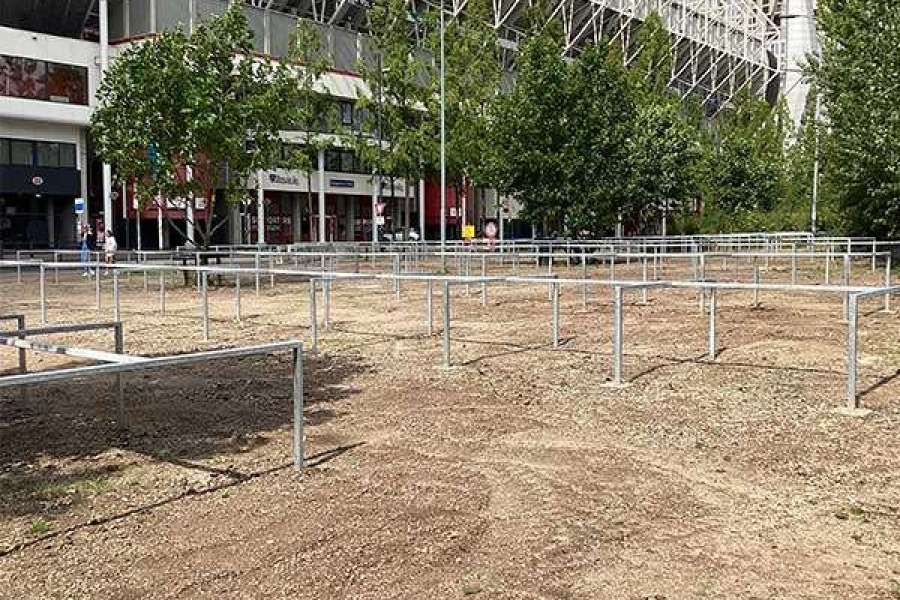 128653 FalcoGrid fietsparkeren fietsafscheiding