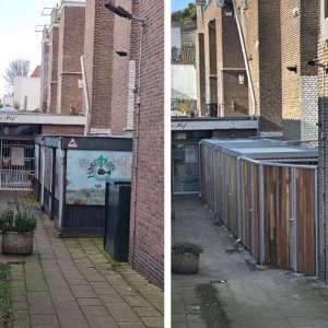 Overkappingen | Op maat gemaakt | Slimme fietsparkeeroplossing in Den Haag, mét ruimte voor scootmobiel | image #1| 129060 overkapping fietsparkeren scootmobiel fietsenrek