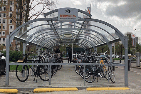 fietsparkeren fietsoverkapping fietsenrek fietsaanleunbeugel