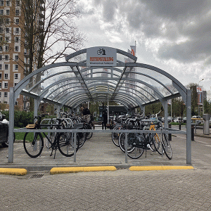 fietsparkeren fietsoverkapping fietsenrek fietsaanleunbeugel