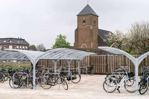 134097 fietsoverkapping fietsparkeren fietsaanleunbeugels