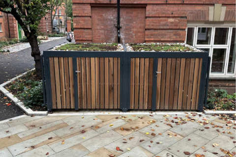 134744 fietsparkeren fietsenberging fietsoverkapping mini berging