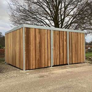 Projecten | Scootmobielstallingen bij Het Achtervoort in Enschede | image #1 | 137352 overkapping scootmobielstalling