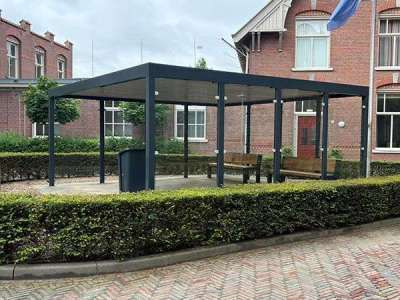 138652 overkapping wachtruimte straatmeubilair buitenbank