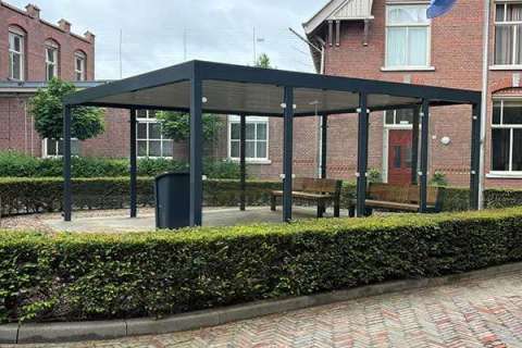 138652 overkapping wachtruimte straatmeubilair buitenbank