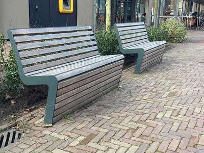 138656 straatmeubilair buitenbank plantenbak