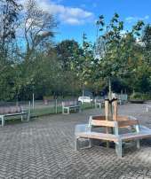 140160 straatmeubilair schoolplein buitenbank picknickset