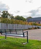 143499 straatmeubilair buitenbank zitbank afvalbak