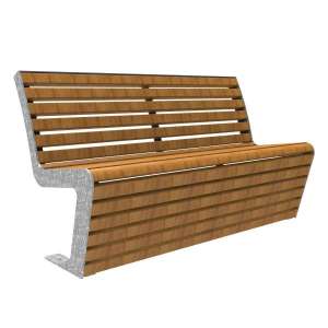 straatmeubilair buitenbank zitbank parkbank fsc hout FalcoLinea
