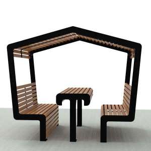 Straatmeubilair | Picknicksets en -tafels | FalcoLinea JOP | image #1| straatmeubilair FalcoLinea overdekte zitplek