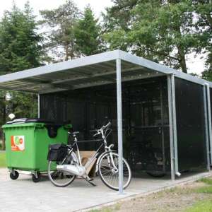 overkapping fietsenstalling fietsoverkapping afdak containeropslag FalcoLok