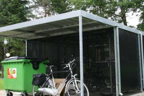 overkapping fietsenstalling fietsoverkapping afdak containeropslag FalcoLok