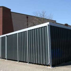 46696 straatmeubilair overkapping rokersruimte rokersoverkapping parkbank zitbank asbak