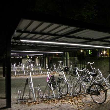 fietsoverkapping fietsenstalling verlichting fietsparkeren FalcoSpan Venray