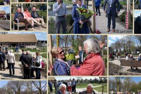 Jong en oud samen op Falco banken in generatietuin