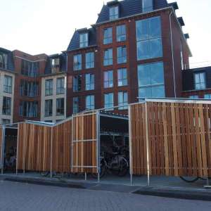Fietsparkeeroplossing voor studentencomplex