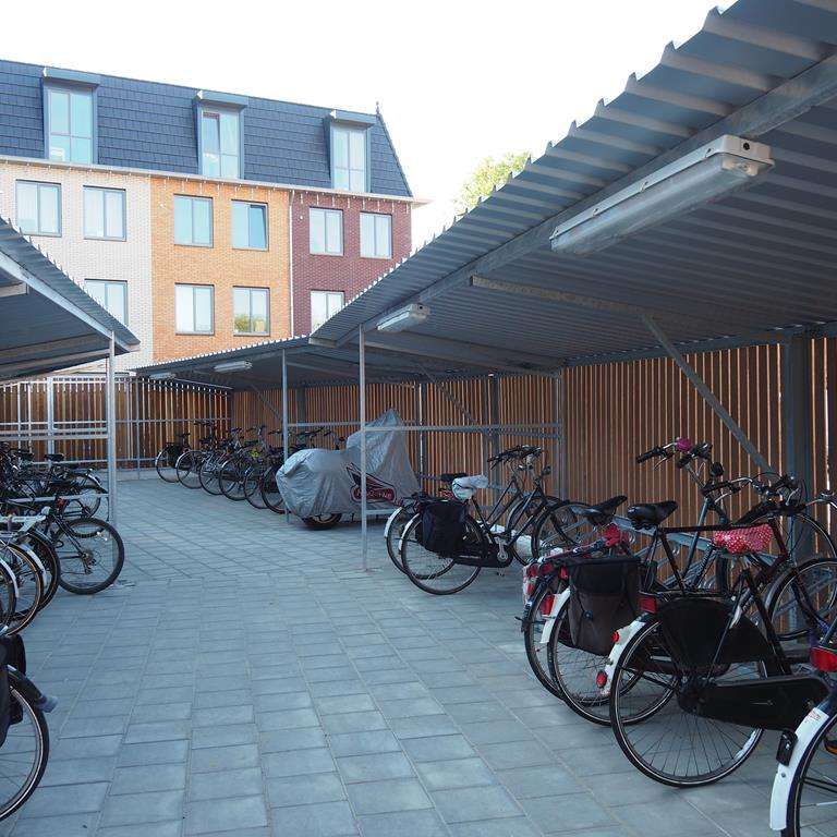 Fietsparkeeroplossing voor studentencomplex