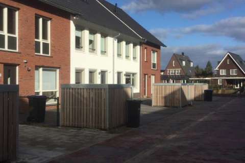Op maat gemaakte fietsenbergingen in nieuwbouwwijk