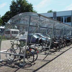 Transparante fietsenstalling bij RIBW Groep Overijssel