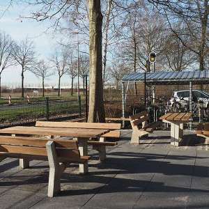 91633 overkappingen straatmeubilair buitenbank picknickset