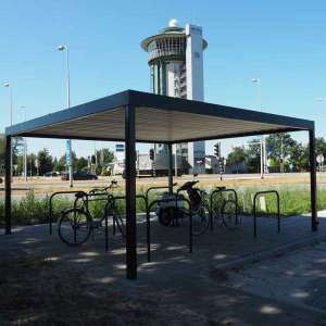 95823 fietsoverkapping fietsenstalling carpoolplaats fietsnietjes