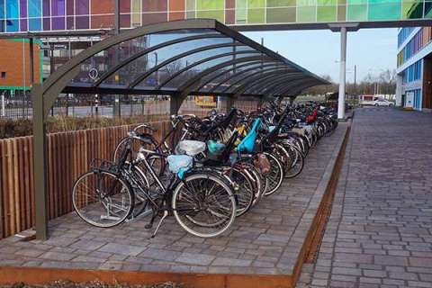 97579 fietsoverkapping fietsenrek overkapping etagerekken dubbellaags fietsparkeren