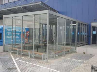 122243 overkapping pauzeruimte rookruimte rokersruimte