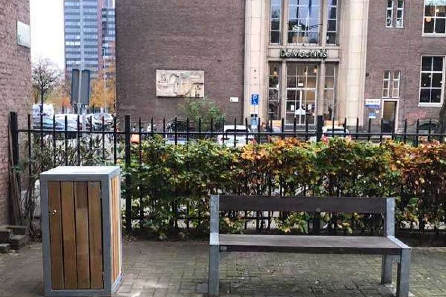 128585 Straatmeubilair Woongebouw Rotterdam