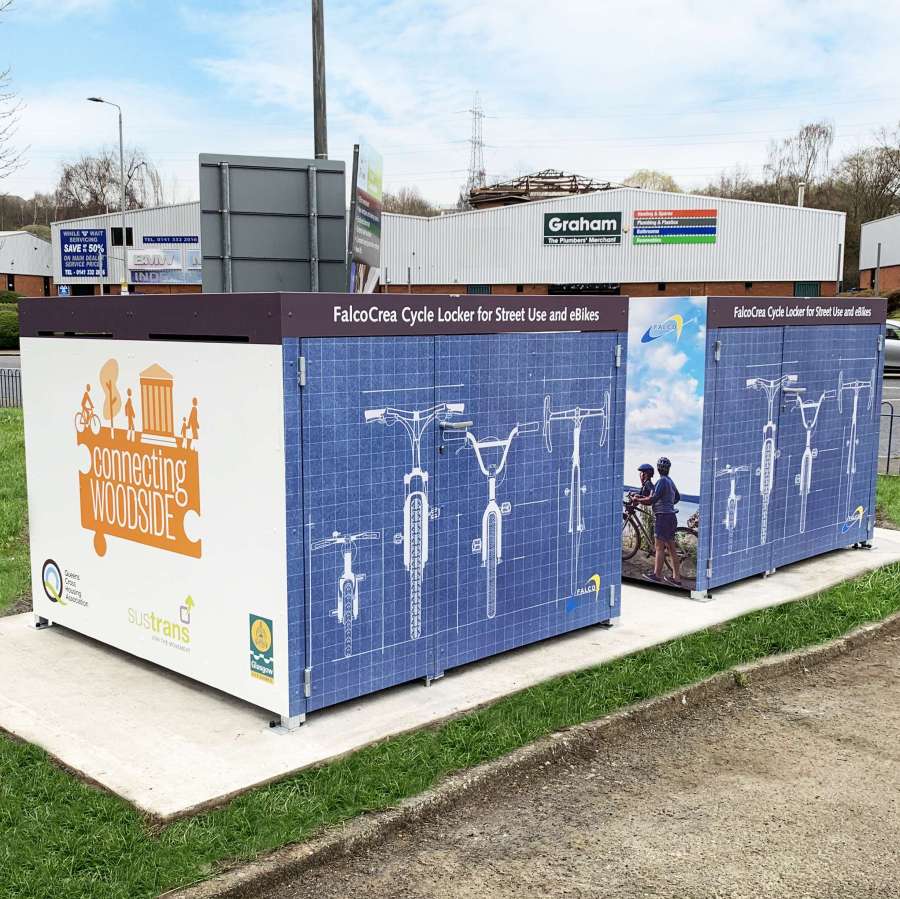 Bewoners Cedar Court in Glasgow (UK) tevreden met FalcoCrea fietskluizen