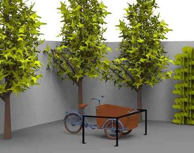 Illustratie van Falco's parkeersystemen voor transportfietsen