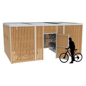 Overkappingen | Overkappingen compact fietsparkeren | FalcoLok 600 fietsoverkapping voor etagerekken | image #1| fietsoverkapping fietsenstalling overkapping compact fietsparkeren