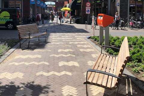 FalcoRelax straatmeubilair in winkelcentrum