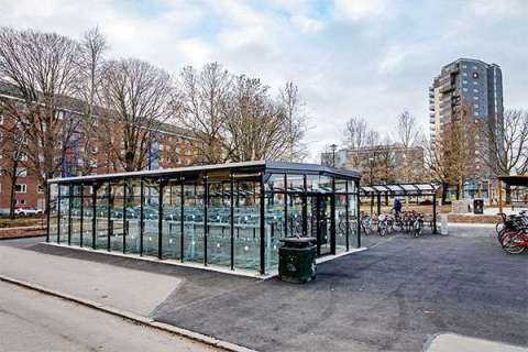 overkapping etage fietsparkeren fietsenstalling