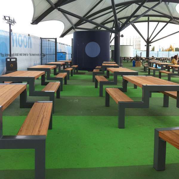 picknickset straatmeubilair buitenbank zitbank picknickset FalcoBloc Manchester United