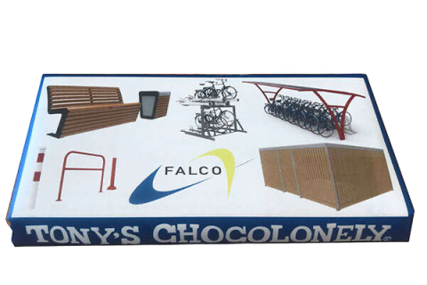 Vraag onze nieuwsbrief aan en ontvang een reep Falco Tony's Chocolonely!