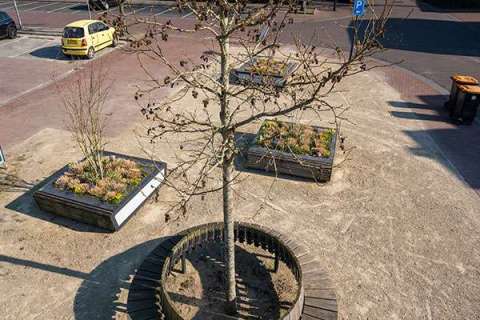 97495 straatmeubilair zitbank plantenbak