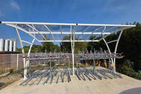 fietsparkeren etagerek fietsoverkapping