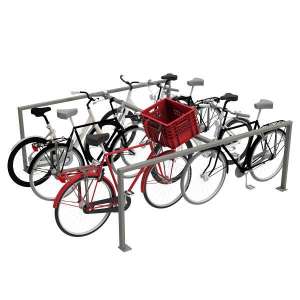 Fietsparkeren | Fietsafscheiding | FalcoGrid fietsafscheiding dubbelzijdig | image #1| fietsparkeren fietsafscheiding geleidehek fietsafzetting