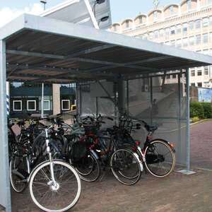 Fietsenstalling met e-bike oplaadpunt voor ANWB